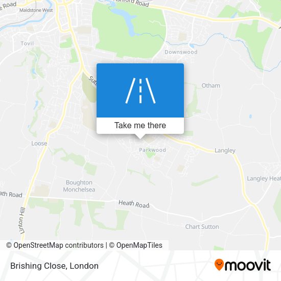 Brishing Close map