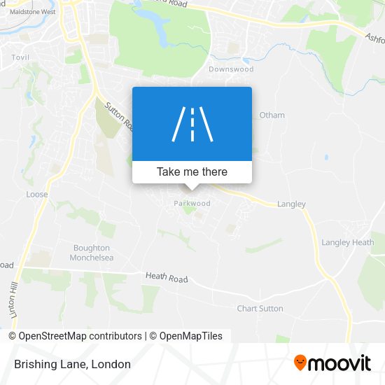 Brishing Lane map