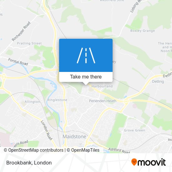 Brookbank map