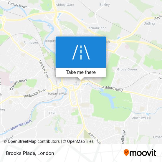Brooks Place map