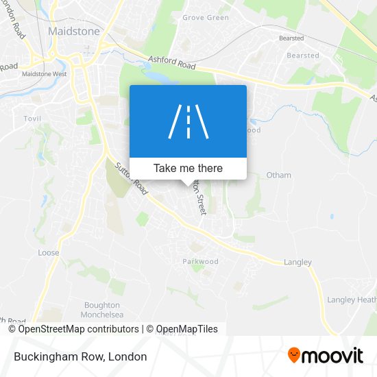 Buckingham Row map