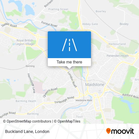 Buckland Lane map