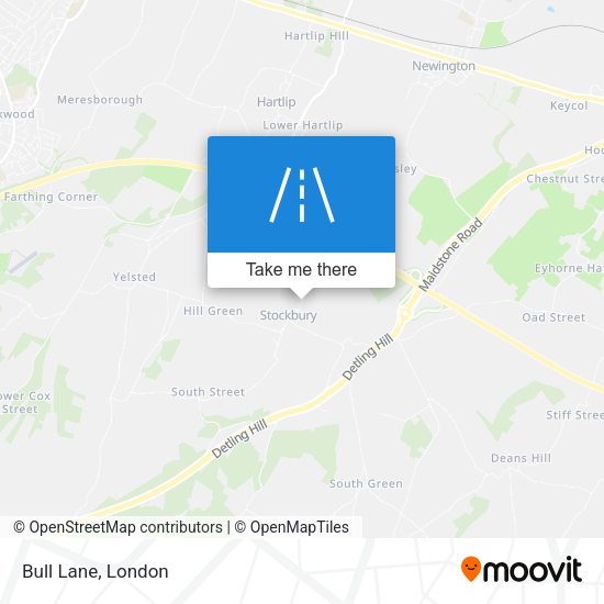 Bull Lane map