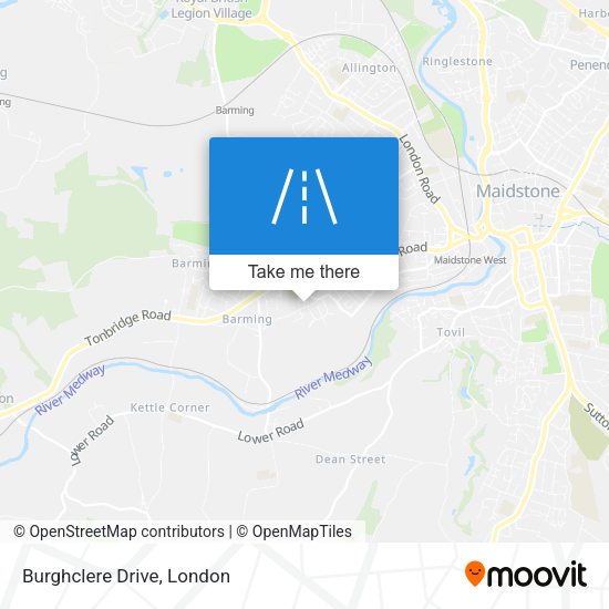 Burghclere Drive map