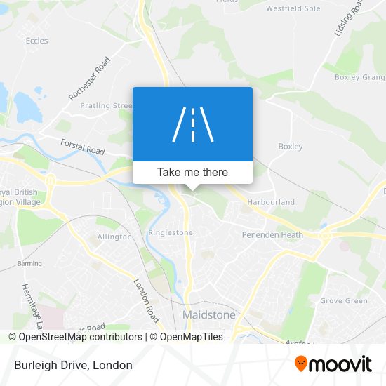 Burleigh Drive map