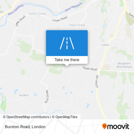 Burston Road map