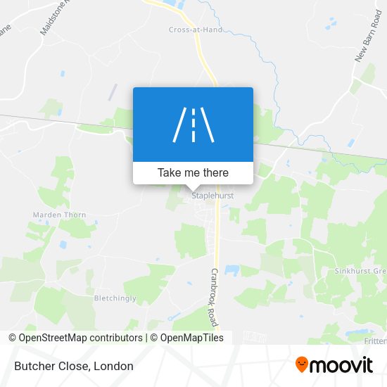 Butcher Close map