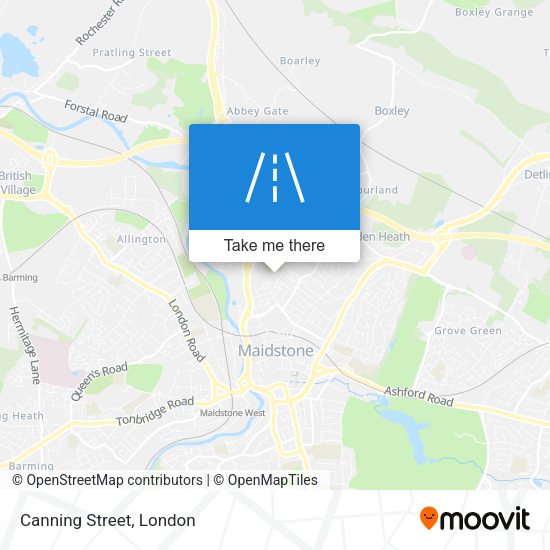 Canning Street map