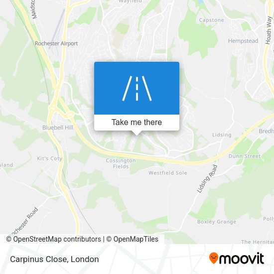 Carpinus Close map