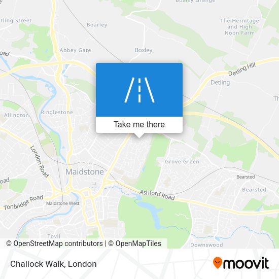 Challock Walk map