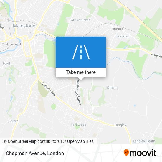 Chapman Avenue map