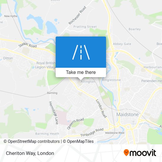 Cheriton Way map