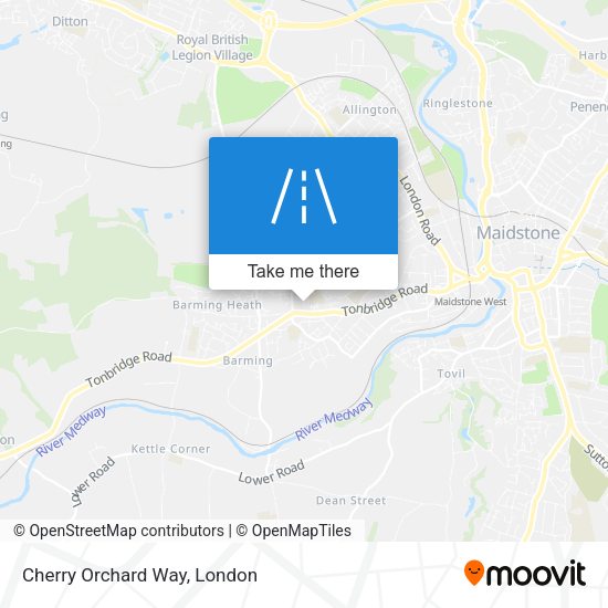 Cherry Orchard Way map