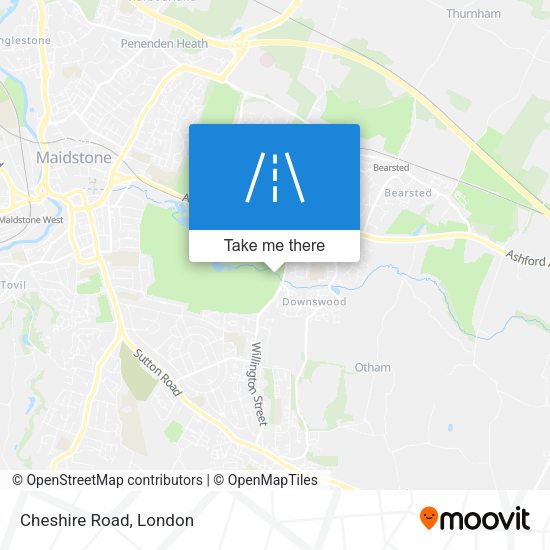Cheshire Road map