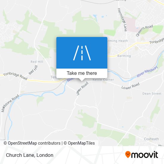 Church Lane map