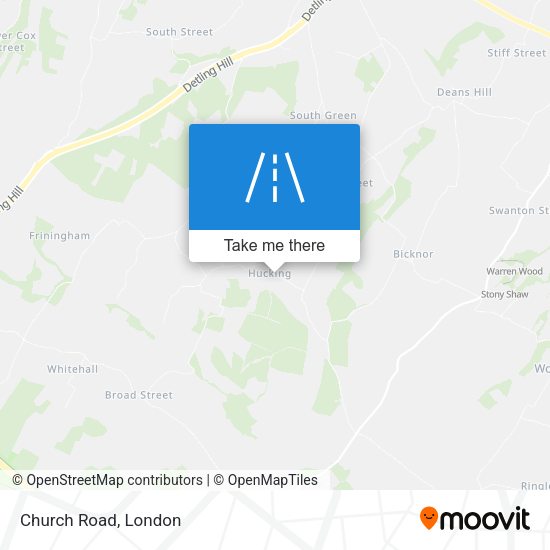 Church Road map