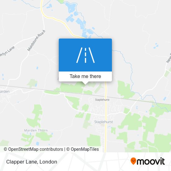 Clapper Lane map