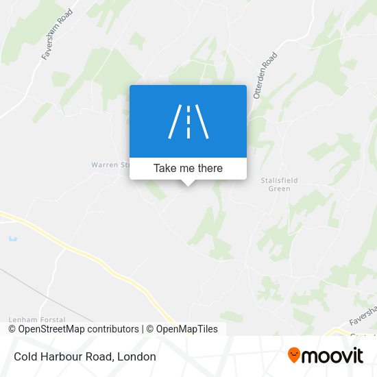 Cold Harbour Road map