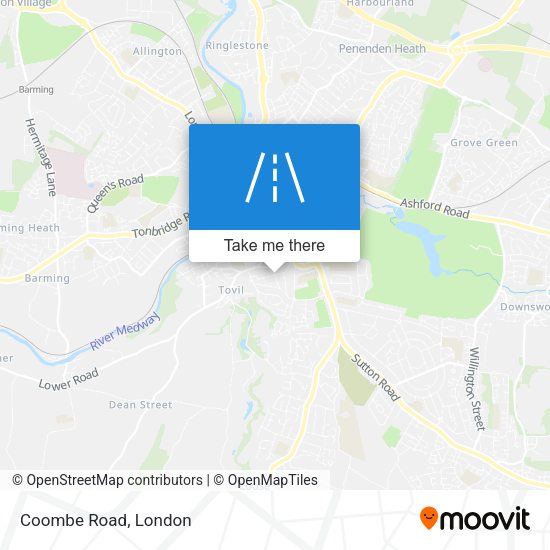 Coombe Road map