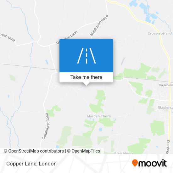 Copper Lane map