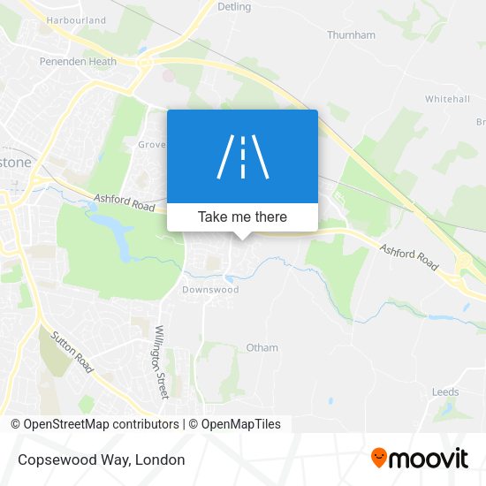 Copsewood Way map