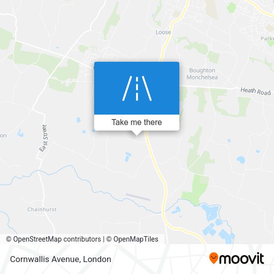 Cornwallis Avenue map
