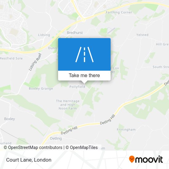 Court Lane map