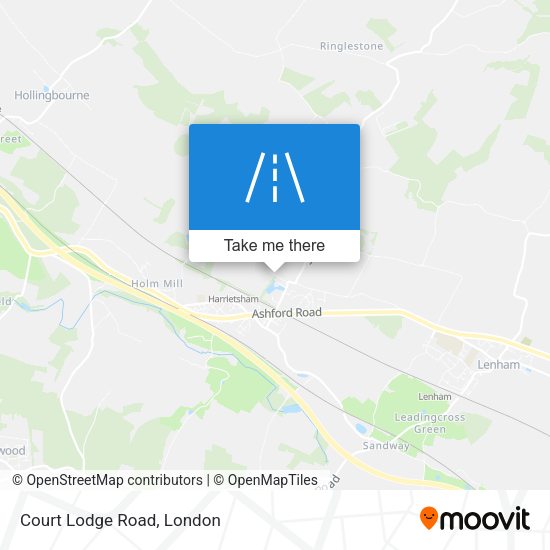 Court Lodge Road map