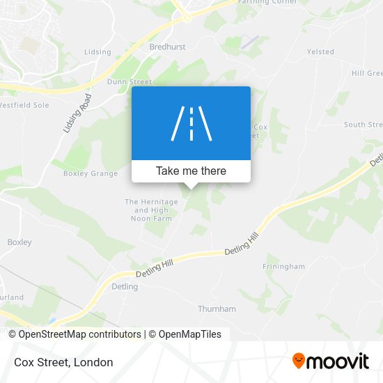 Cox Street map