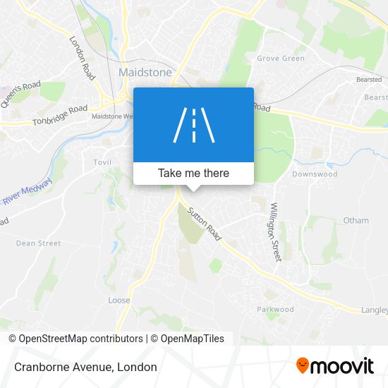 Cranborne Avenue map