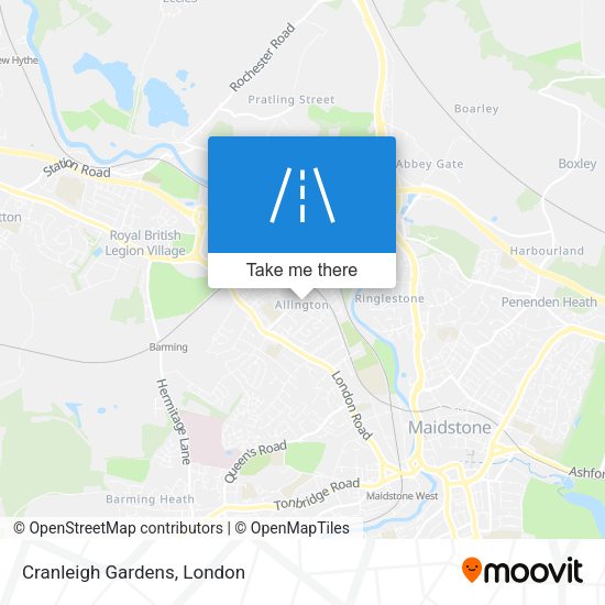 Cranleigh Gardens map