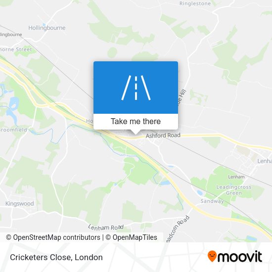 Cricketers Close map