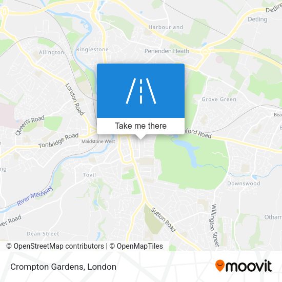 Crompton Gardens map