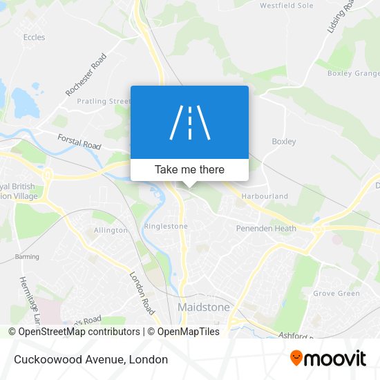 Cuckoowood Avenue map