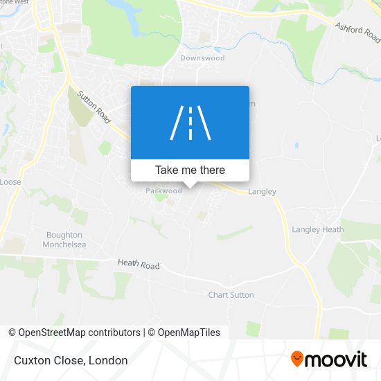 Cuxton Close map