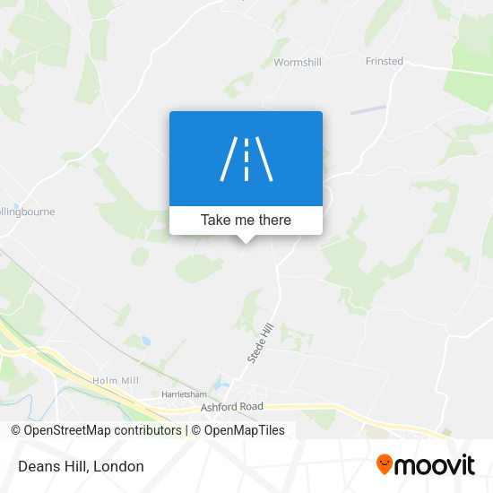 Deans Hill map
