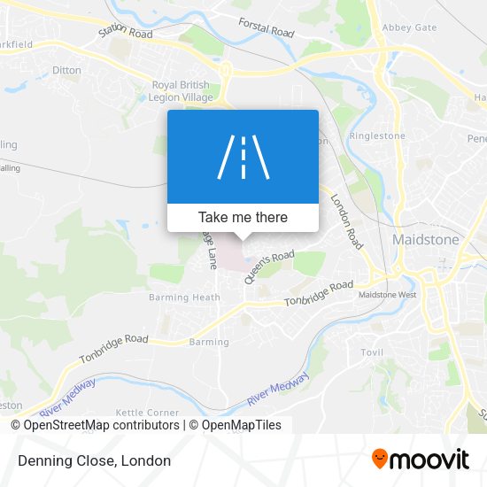 Denning Close map
