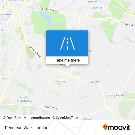 Denstead Walk map