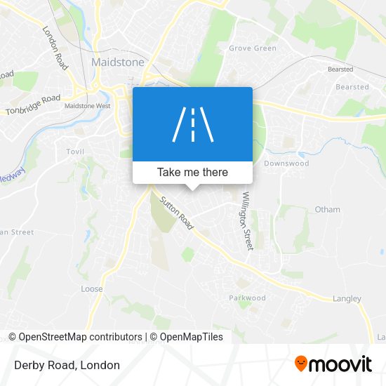Derby Road map