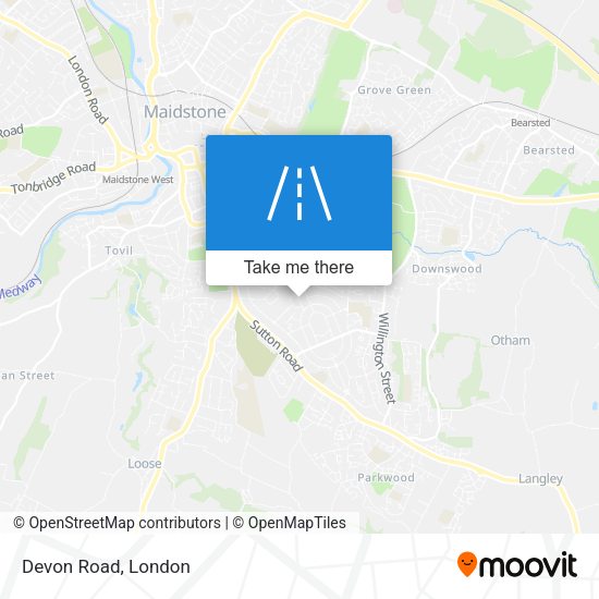 Devon Road map