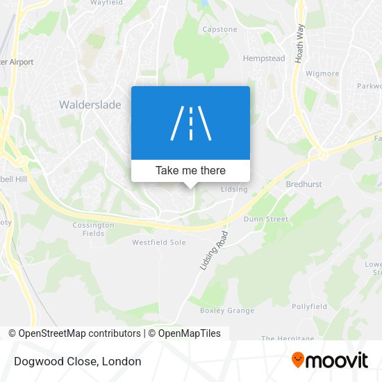 Dogwood Close map