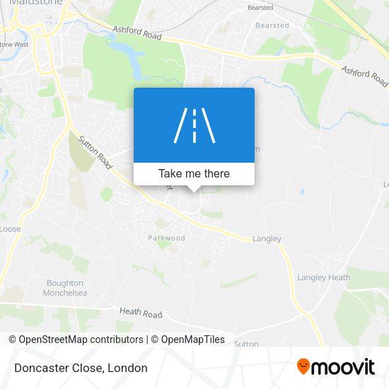 Doncaster Close map