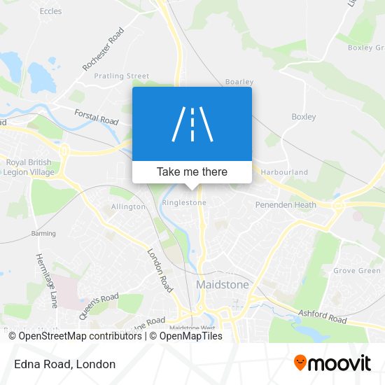 Edna Road map