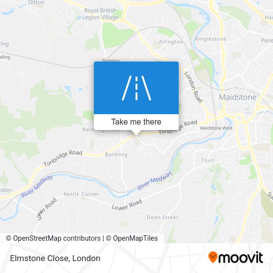 Elmstone Close map