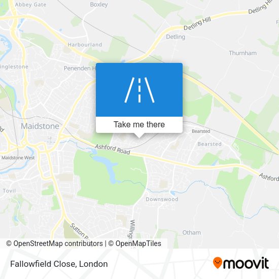 Fallowfield Close map