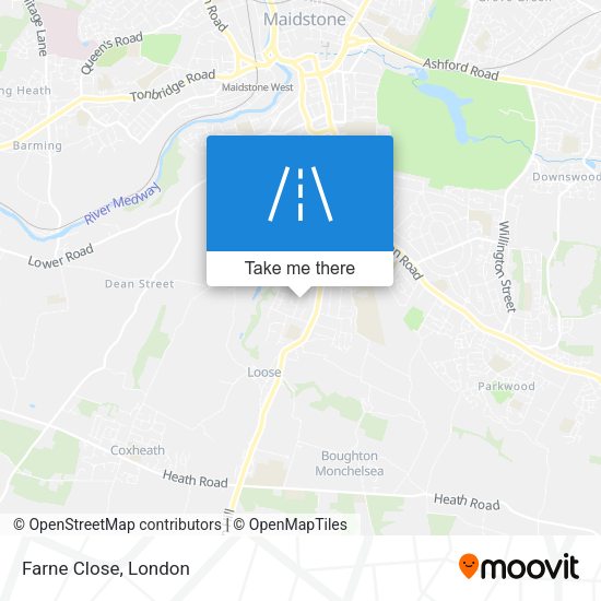 Farne Close map