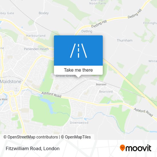 Fitzwilliam Road map
