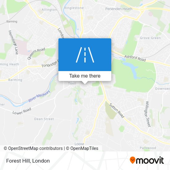 Forest Hill map