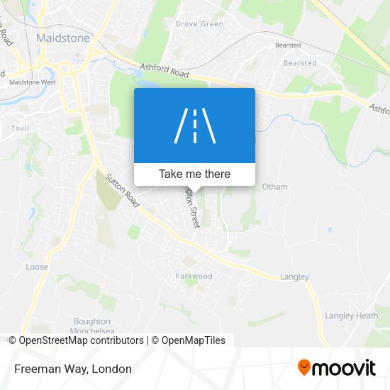Freeman Way map
