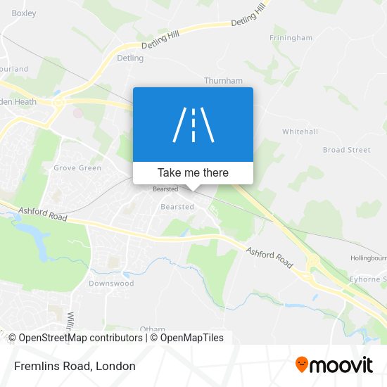 Fremlins Road map